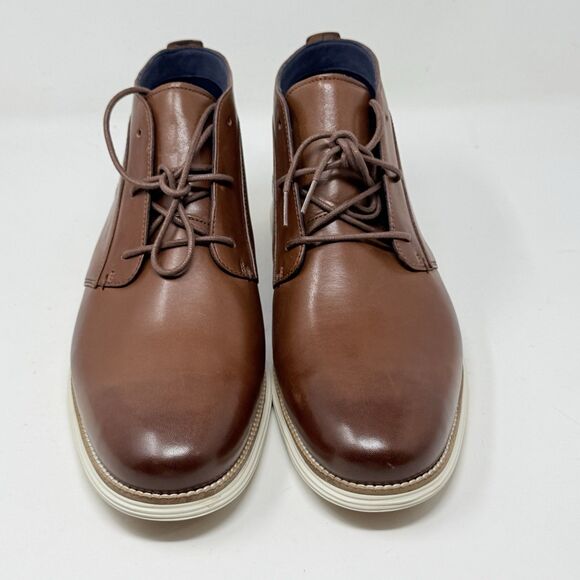 Cole Haan Original Grand Chukka Boots Mens 13 M Woodbury Brown Ivory Leather main image 6